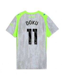 Manchester City Jeremy Doku #11 Zenski Rezervni Dres 2025-26 Kratak Rukavima